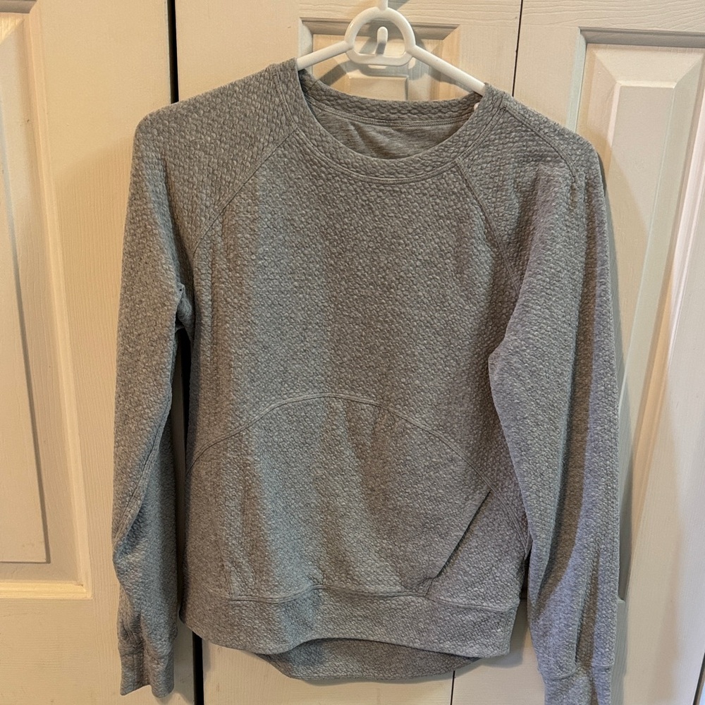 Lululemon Gray Textured Sweatshirt